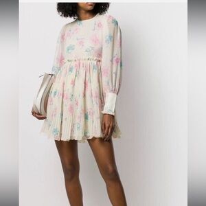 Ganni Georgette Minidress in Afterglow
